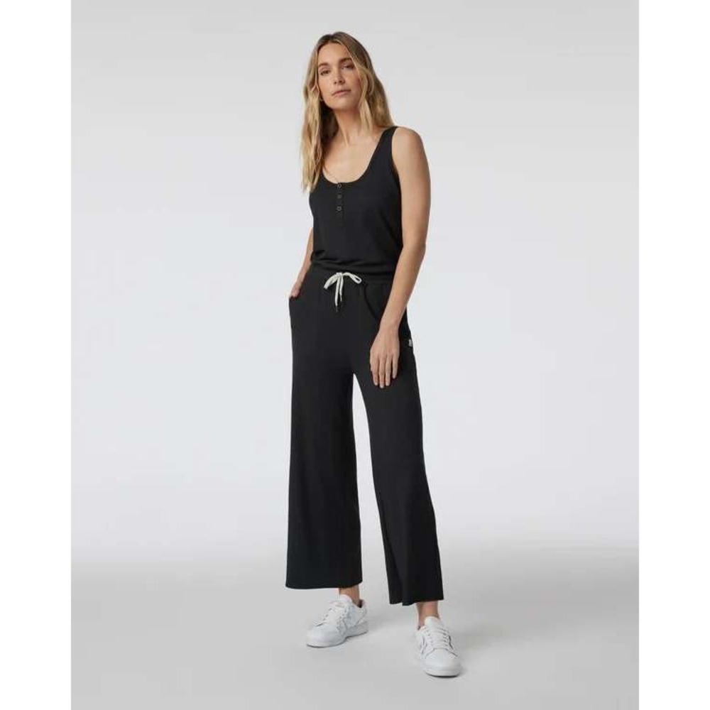 Vuori Womens's Black Heather Falls Jumpsuit Sz M